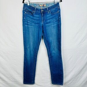 Paige Skyline‎ Ankle Peg Skinny Jeans Medium Wash Blue Stretchy Women's Size 29